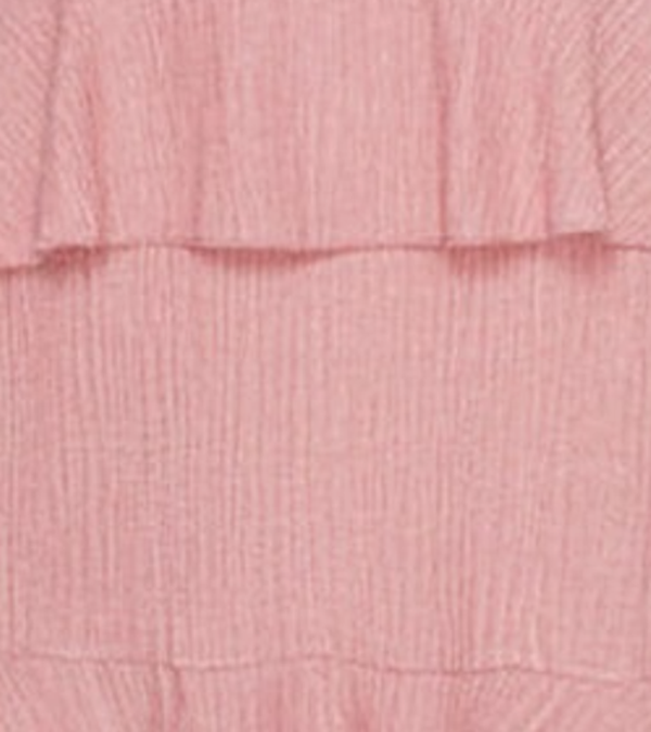 NEW! "Mandy" Mauve Ruffle Dress: Medium