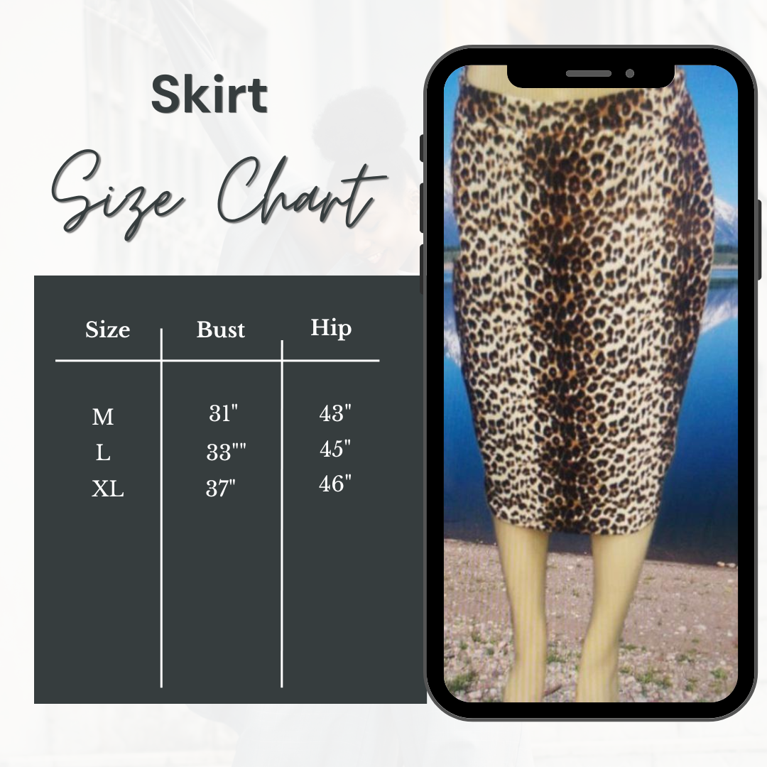 NEW LEOPARD SKIRT: M-XL