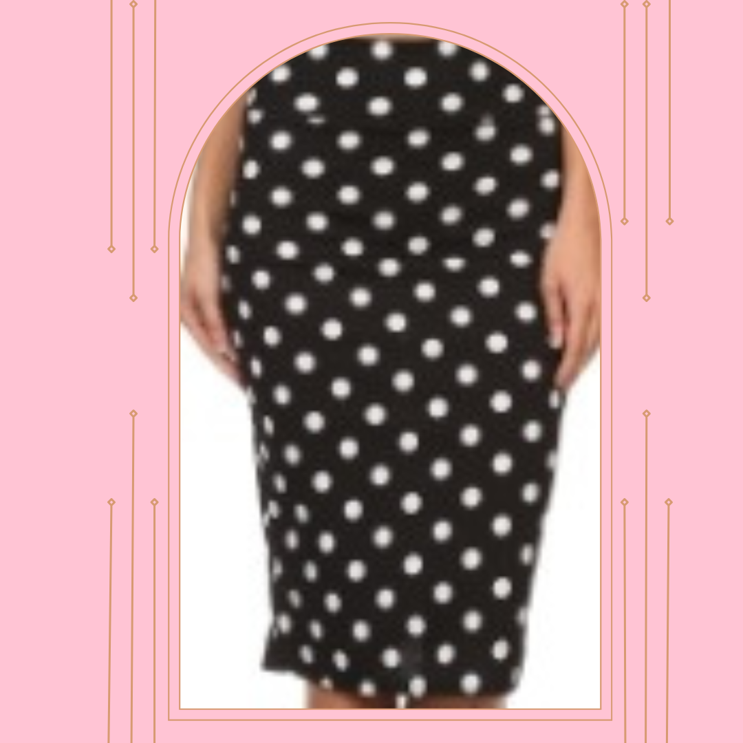 Polka Dot Skirt: Medium