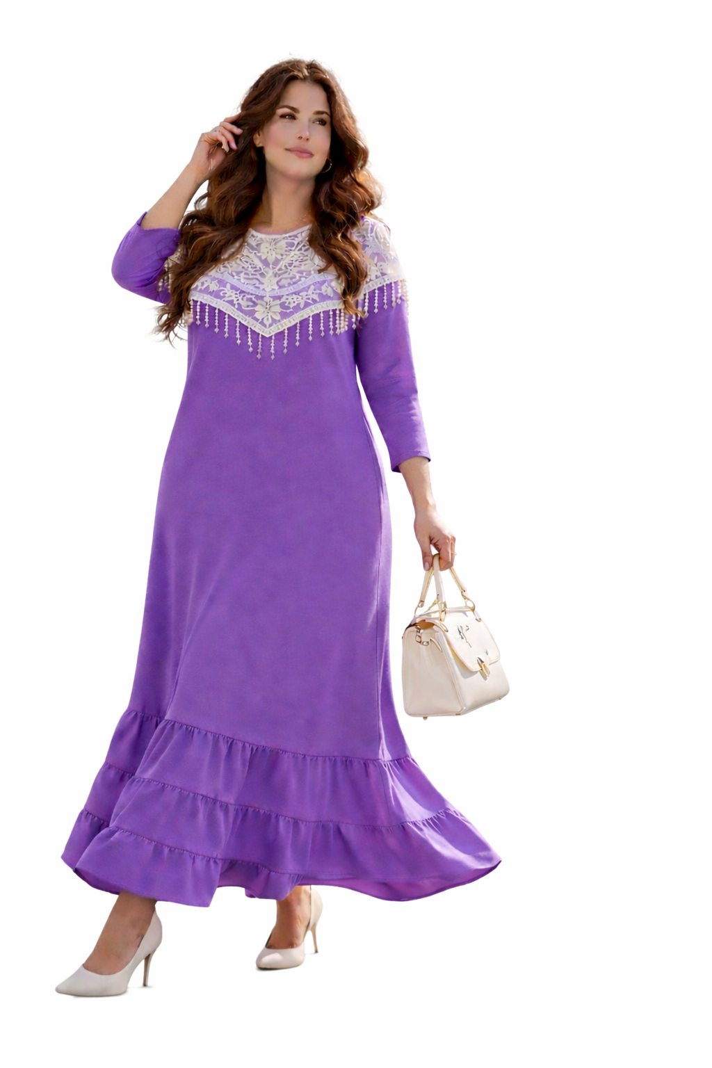 NEW! "Pansy" Purple Dress: S-3X. Arriving in Stock Mid June.