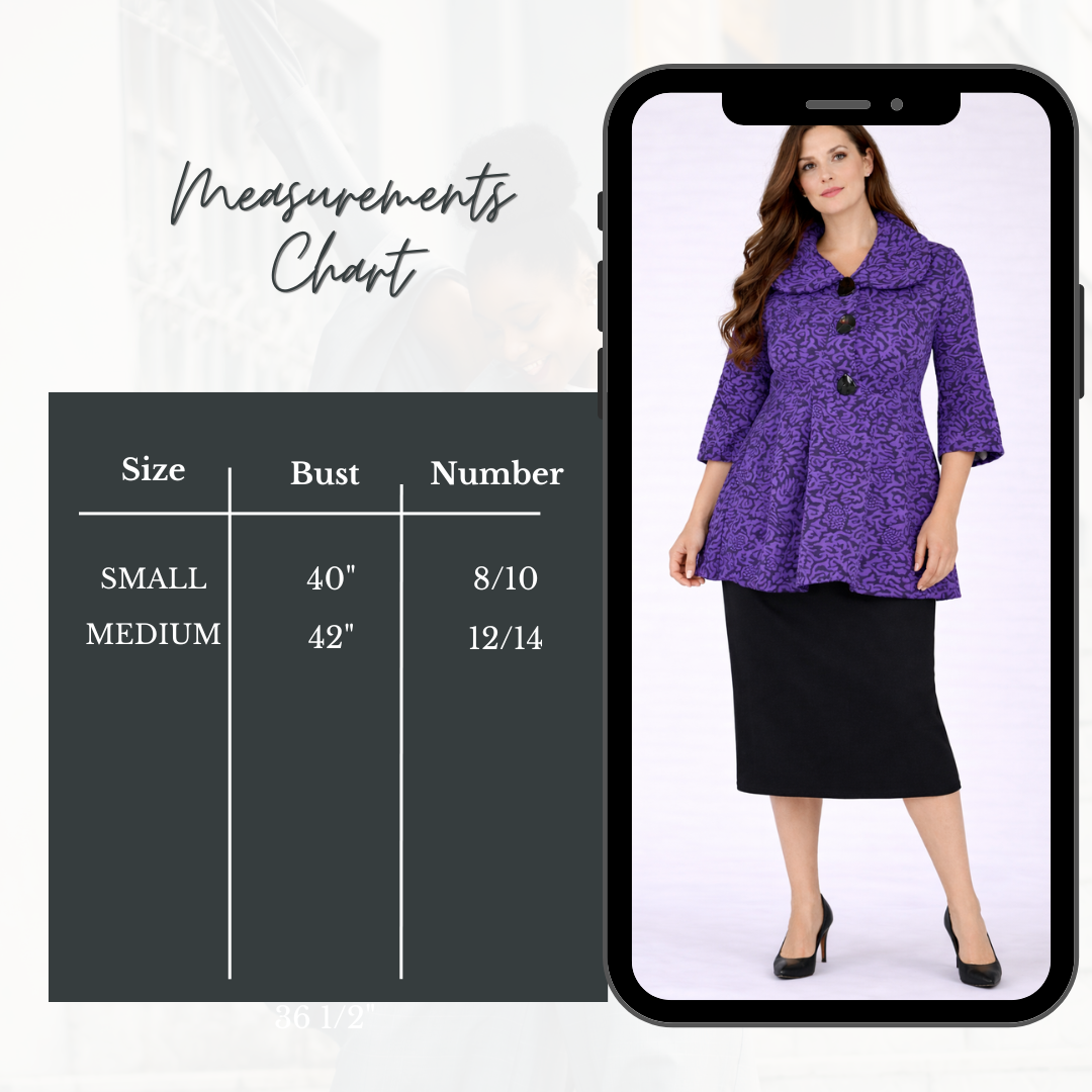 New Purple/Black Jacket: S-M