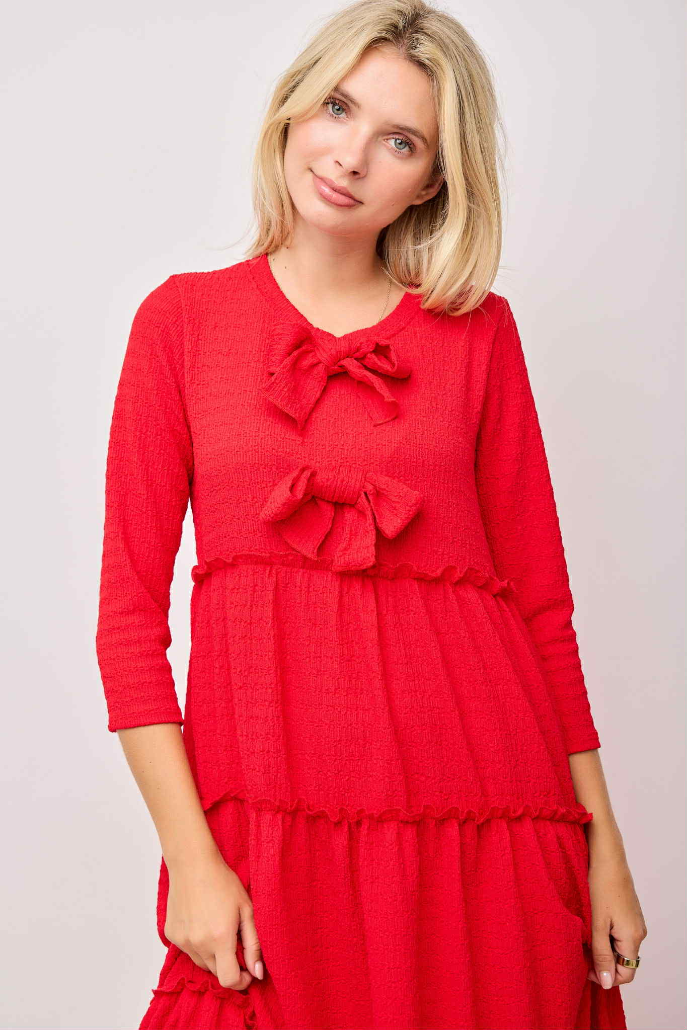 NEW! "Ruby" Red Dress: S- 3X