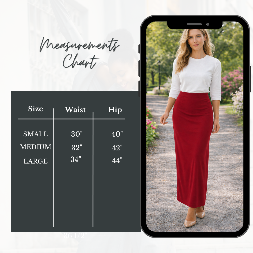 Red Maxi Skirt: S-M - Final Sale! Cannot Be Returned!