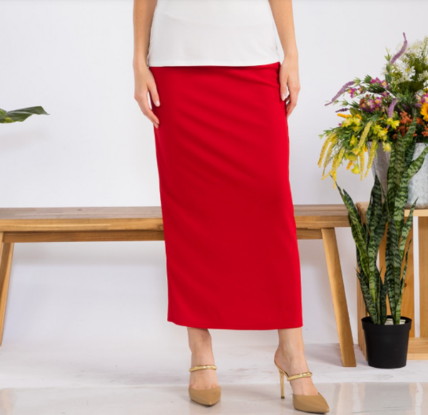 Red Maxi Skirt: S-L