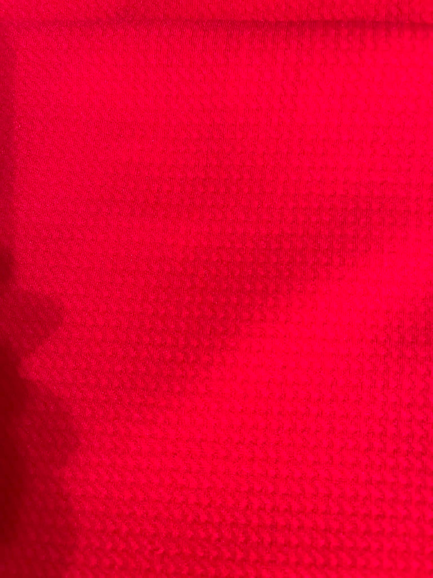 NEW! Red  "Waffle" Textured Skirt: 34 " S-5X
