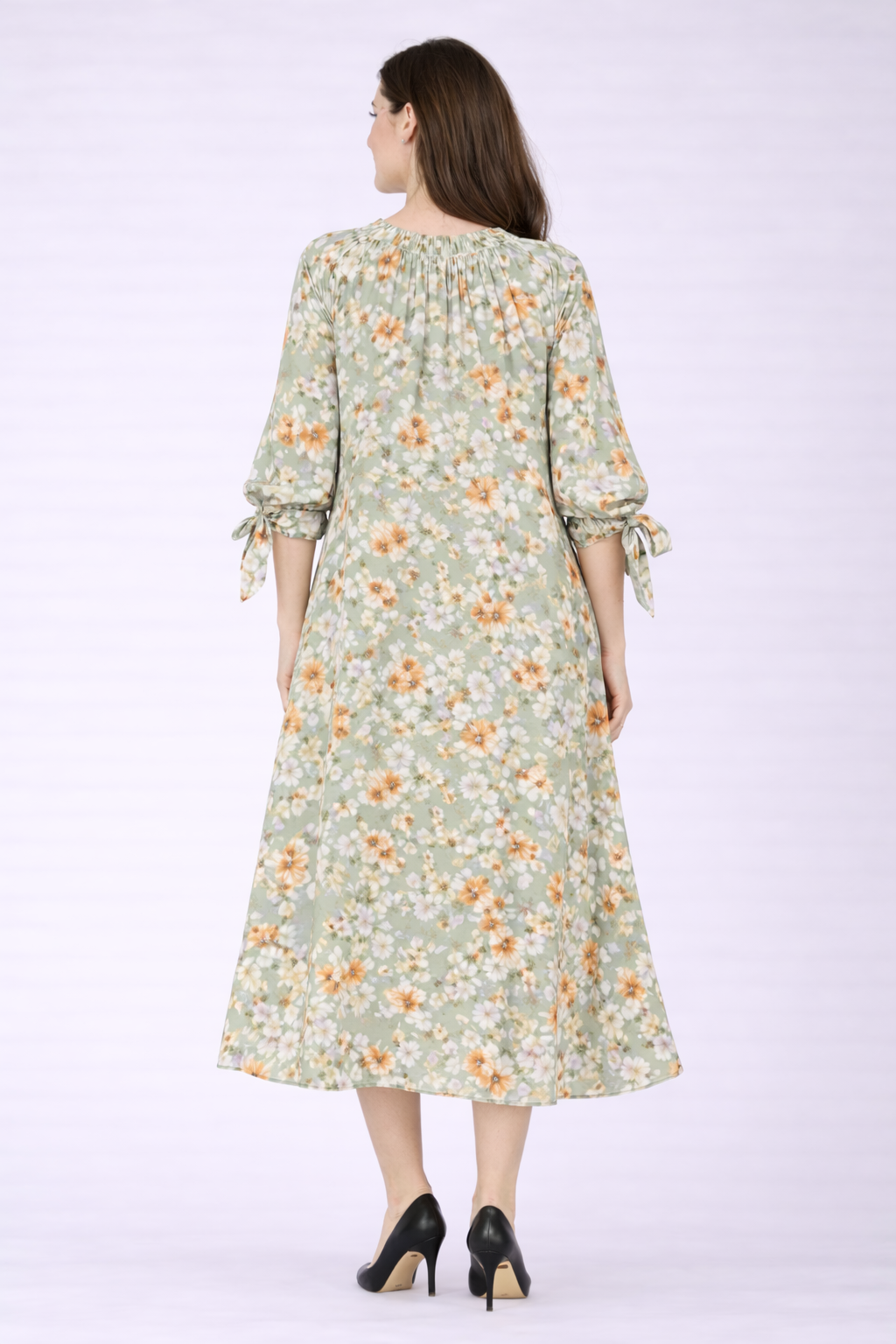 NEW! "Stephanie" Sage Floral Dress S-L