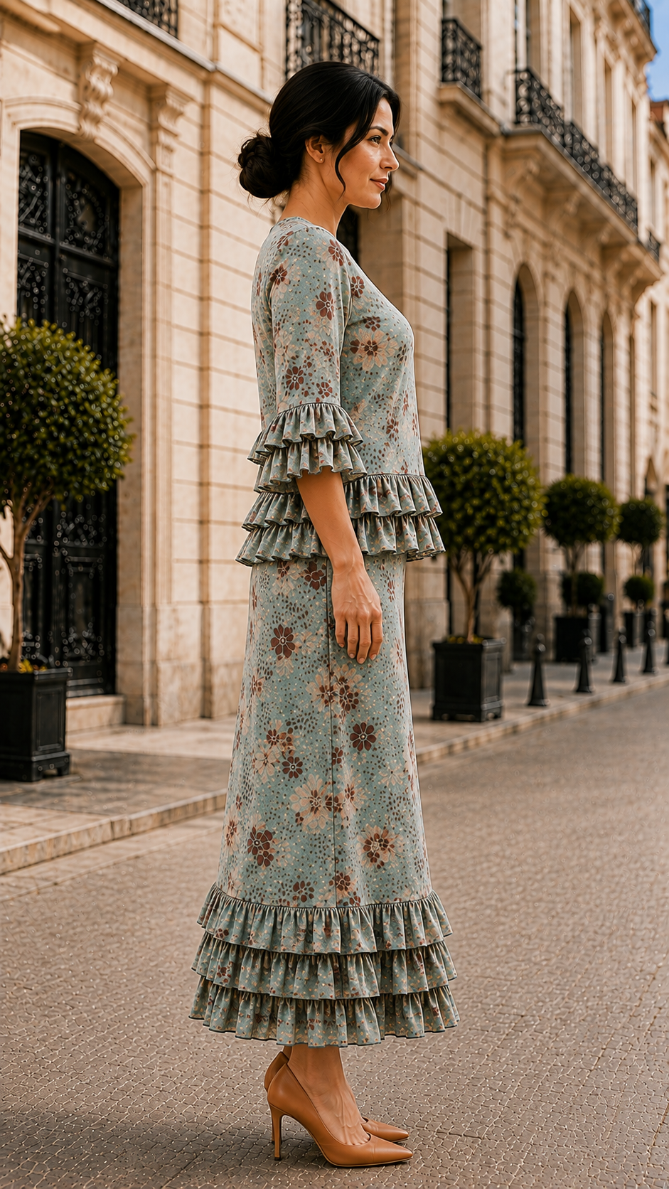 Pre-Order:  NEW!  “Savannah” - Sage/Floral Print- 2 Piece Set! (Arriving late Sept-Early Oct)