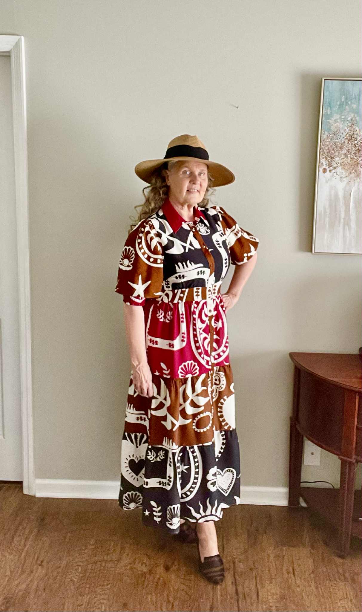 “Sienna" Print Dress: S-M