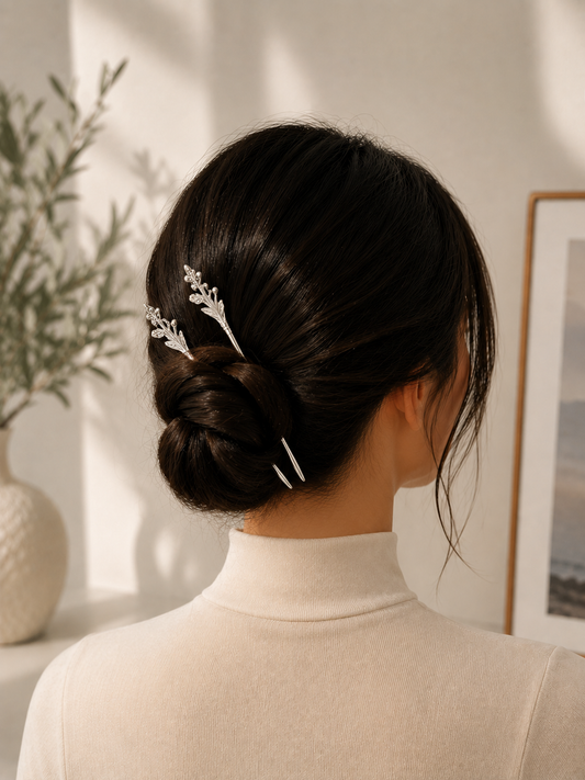 NEW! Silver Hair Sticks!  Sold In Pairs! 9 Styles!
