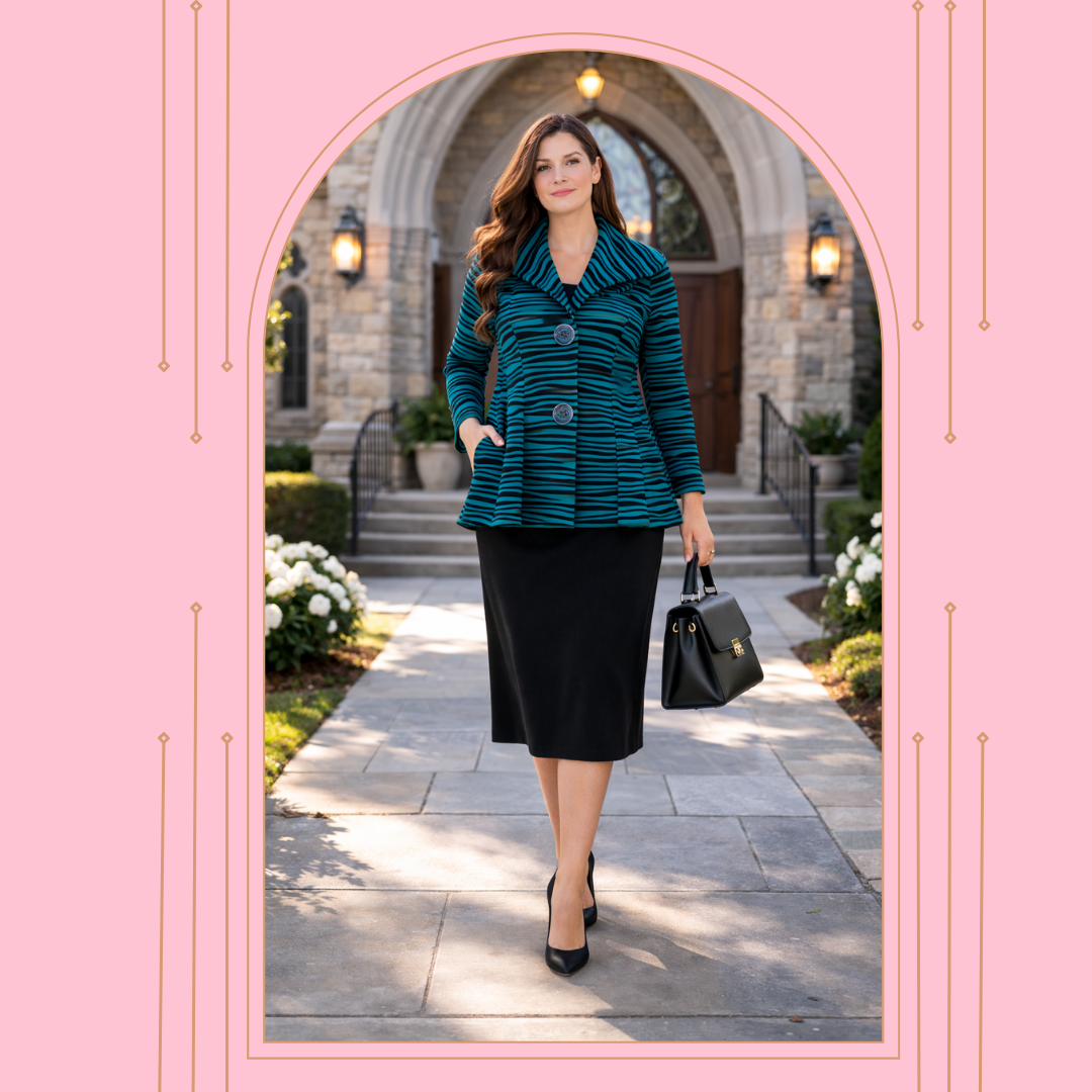 Pre-Order: New Teal/Black Jacket  Large & 1X-2X Arriving in Stock: March 11