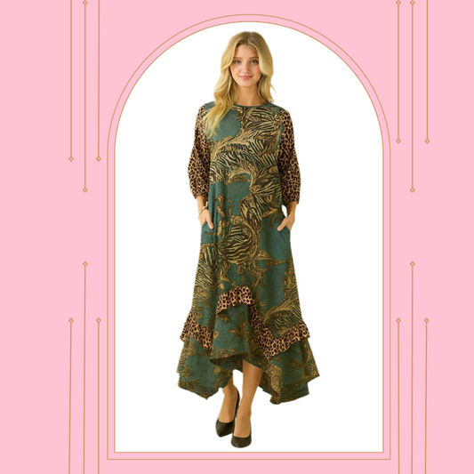 NEW!  (Pre-Order)  "Tracy" Dress: S-3X  Arriving In Stock: 9/18