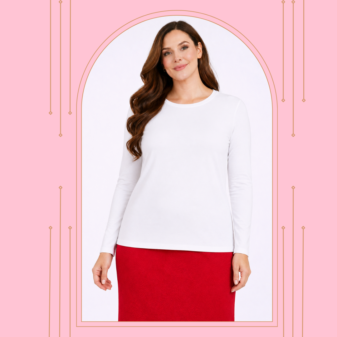 NEW! White "Basic T"  S-3X  Arriving In Stock: 9/10