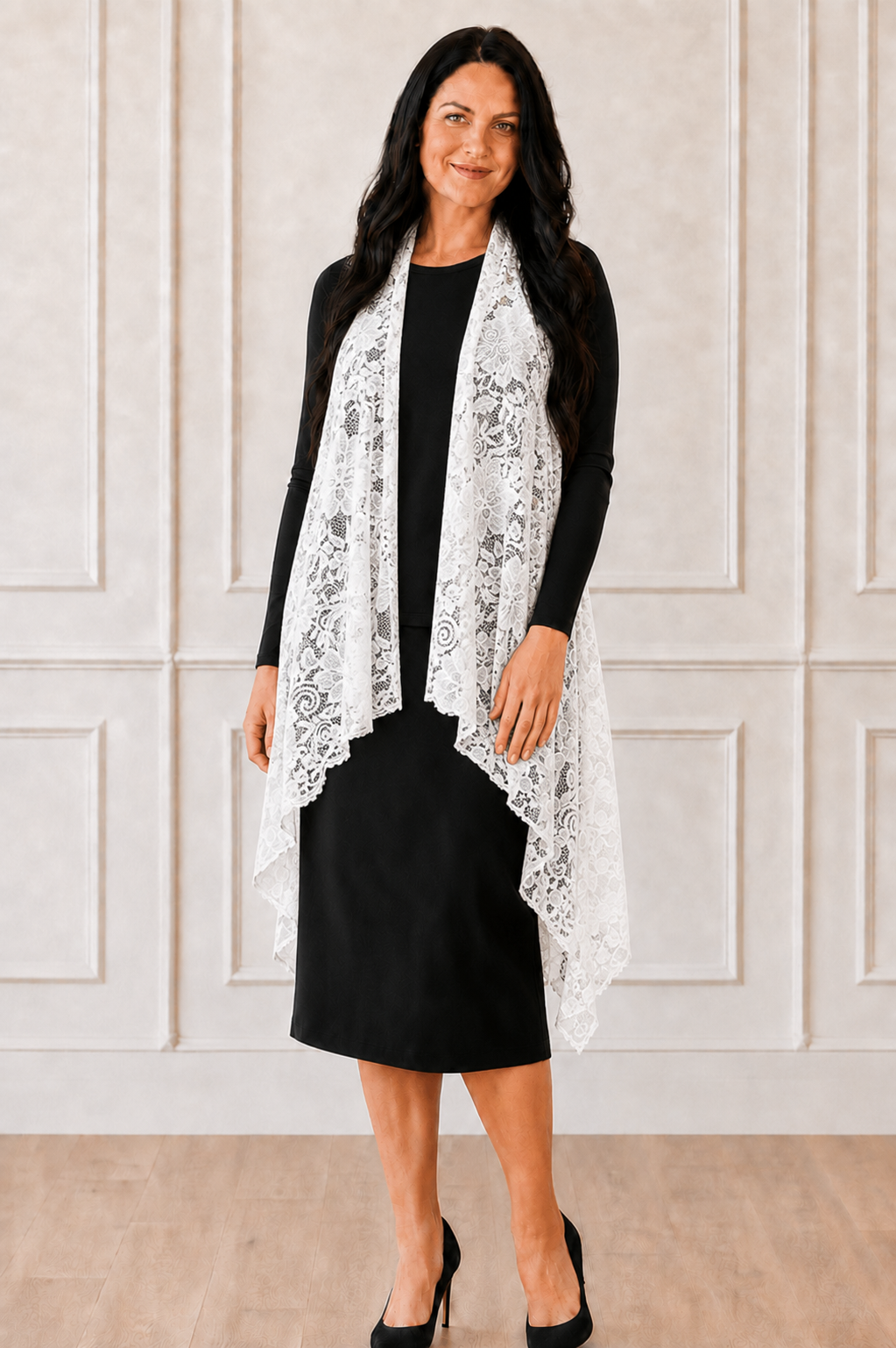NEW! White Lace Vest!