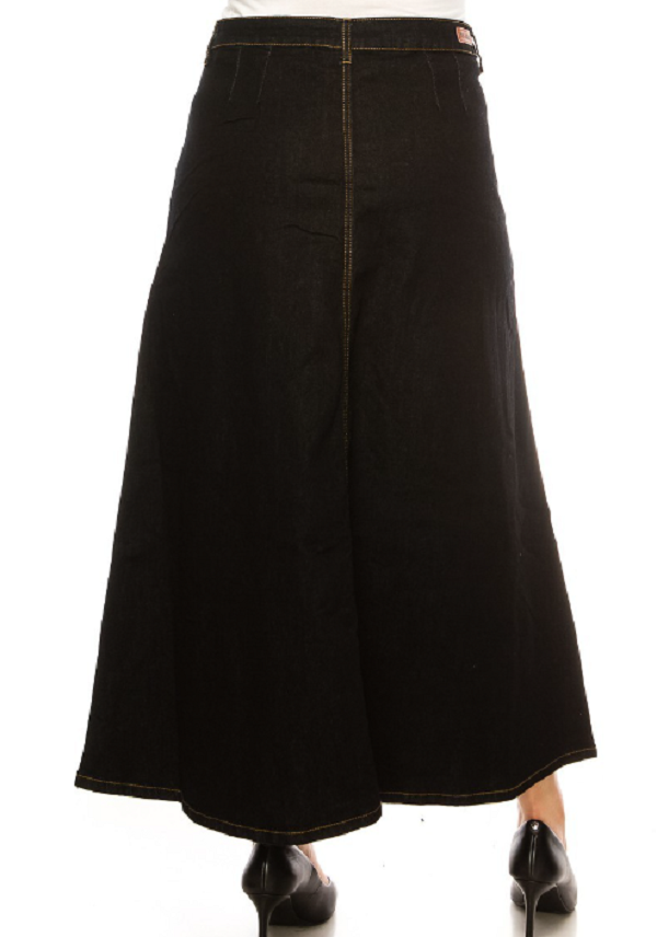 Black Maxi Denim #013  S-2X