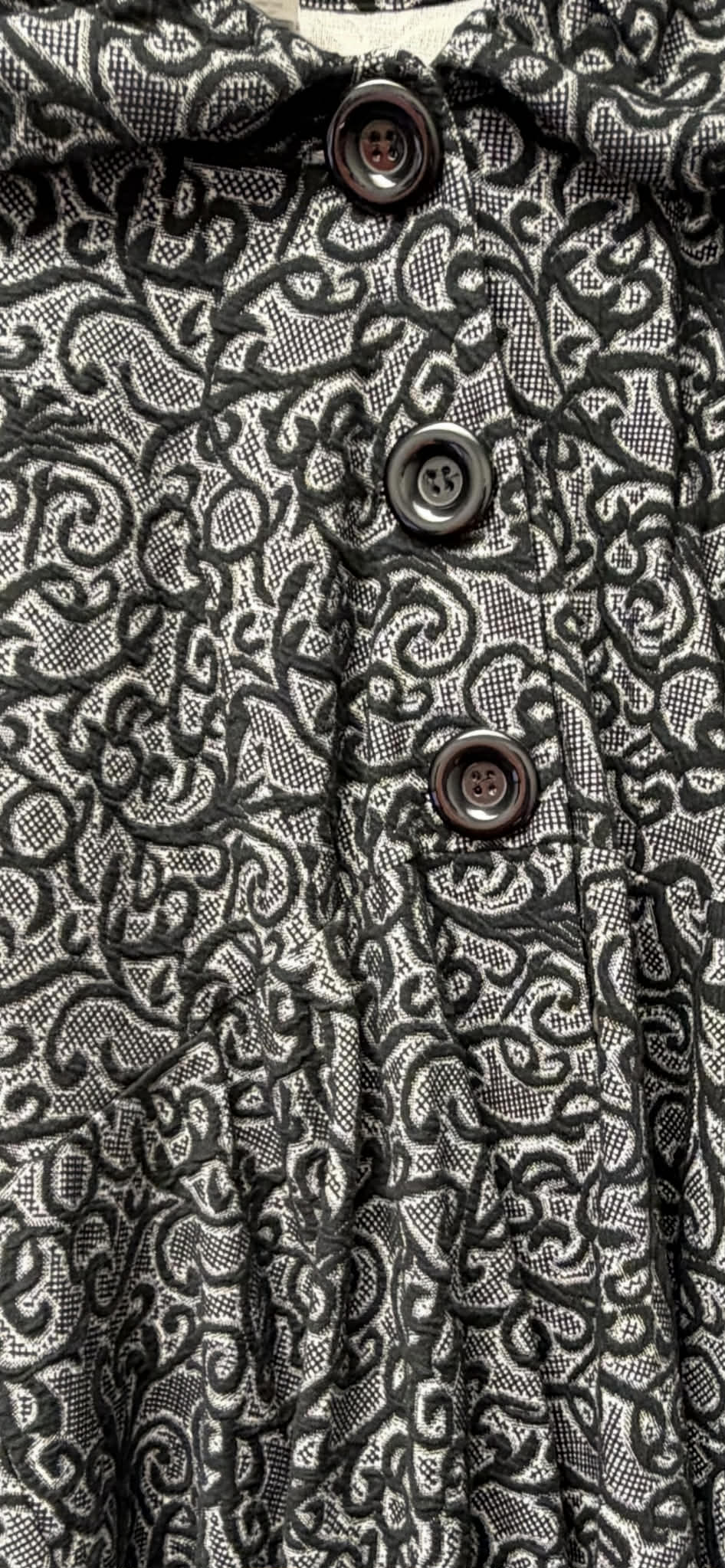 NEW! Gray Textured Jacket: 1X