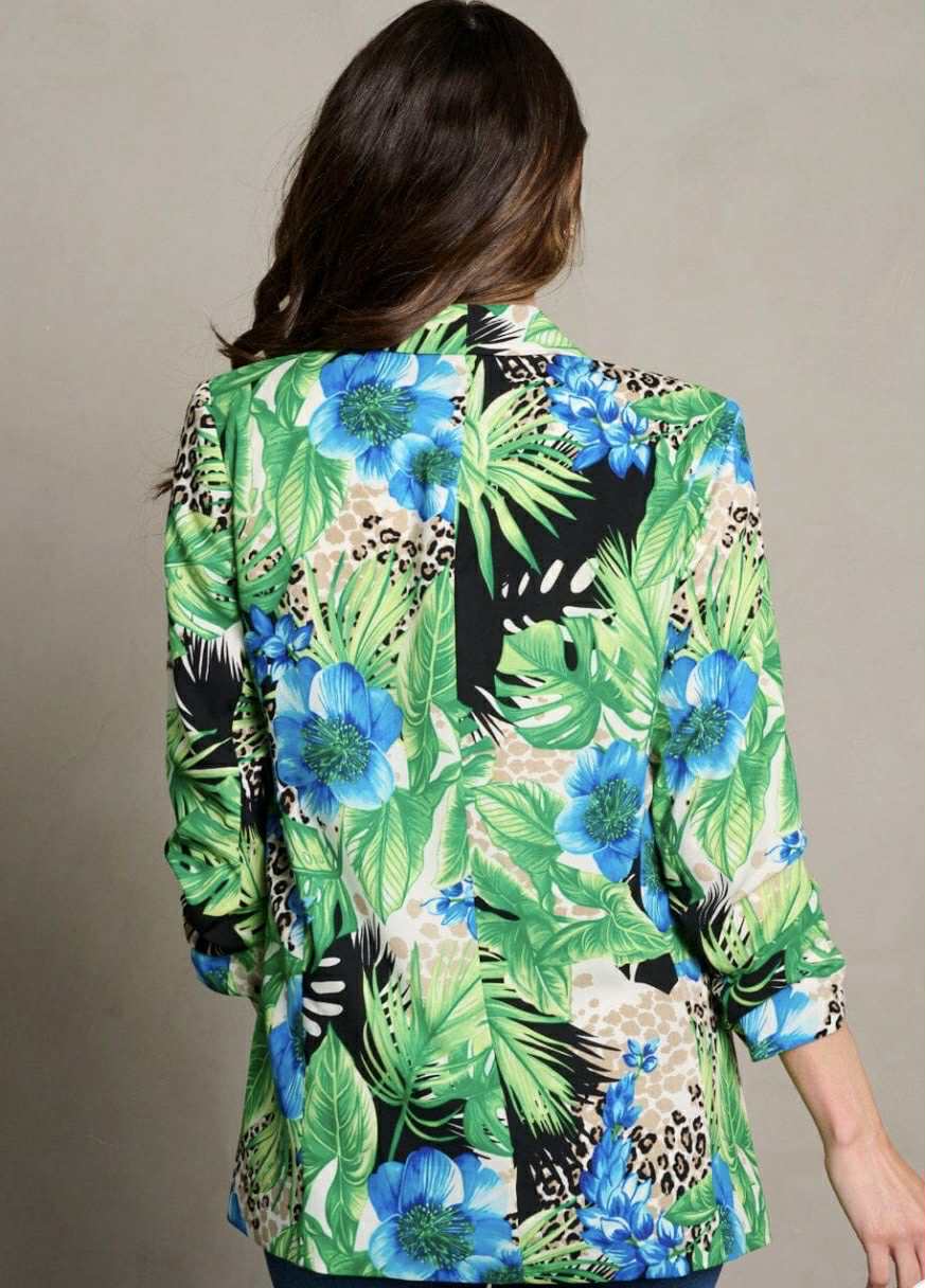 NEW! Green Floral Blazer: S-L  Arriving in Stock: 10/2