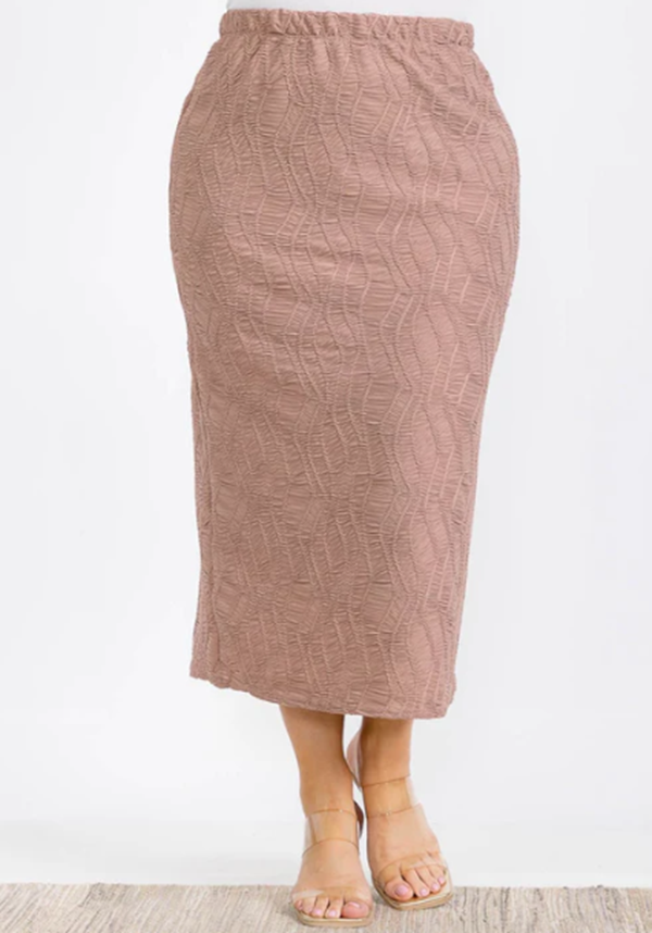 NEW! Blue Print Ruffle Tunic Top: S-3X  Arriving In Stock: 9/12