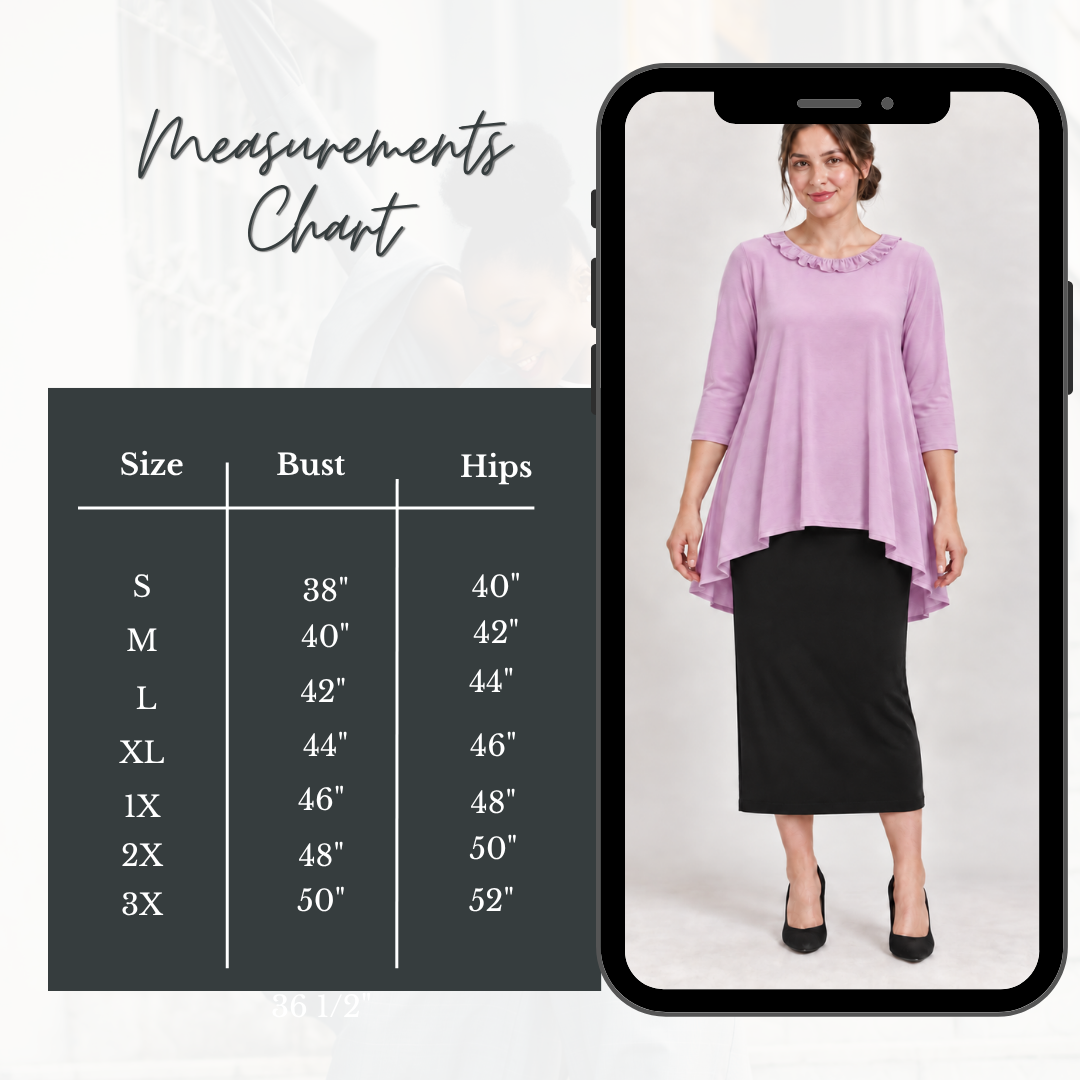NEW! Light Plum  High/Low Top: S-3X