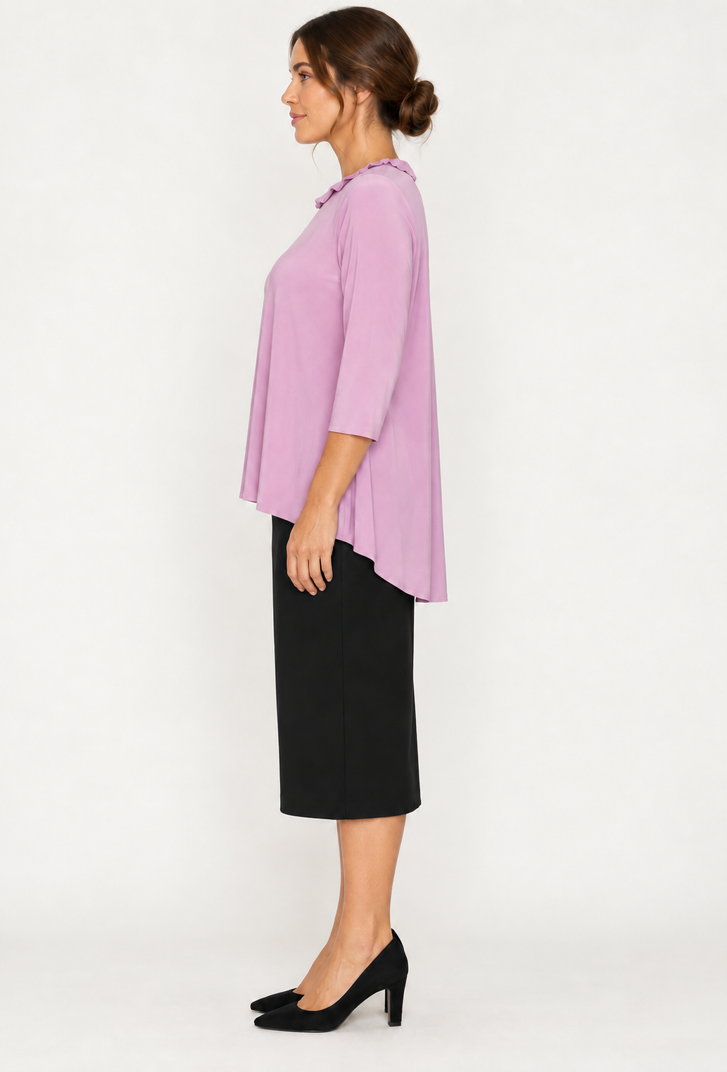 NEW! Light Plum  High/Low Top: S-3X