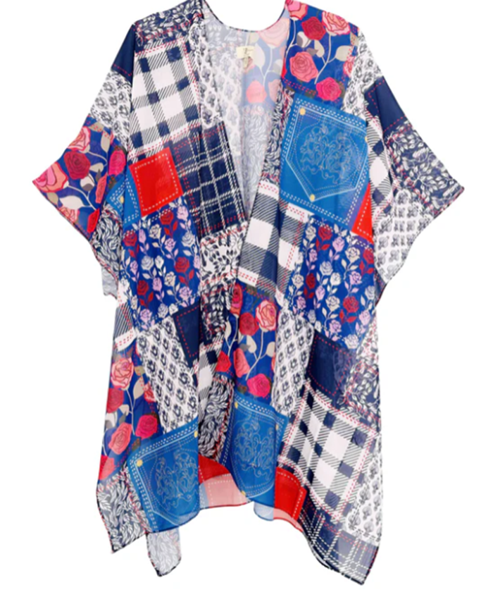 NEW~ Patchwork Coverup  S-3X  Arriving in Stock: 9/10
