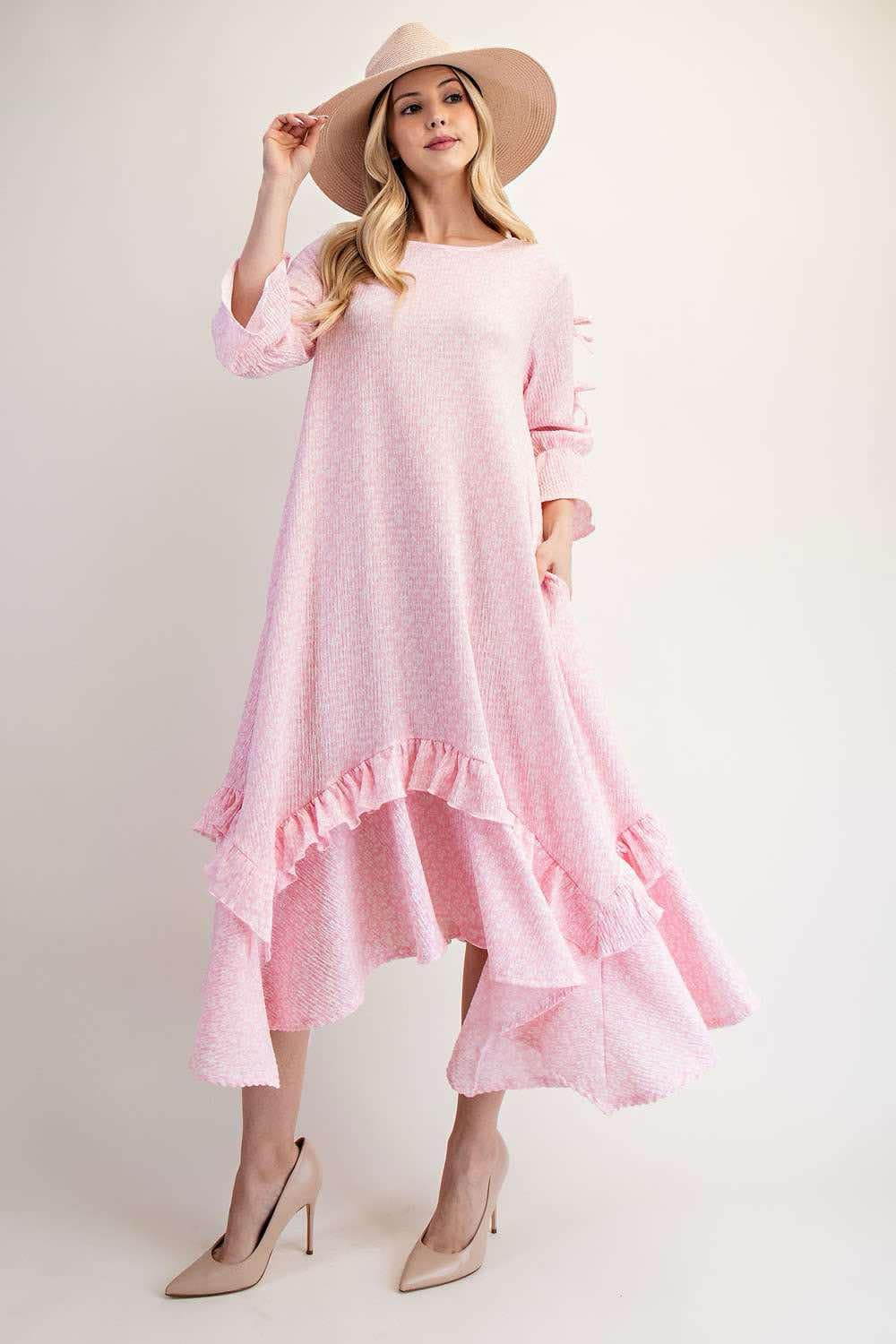 NEW!  Pre-Order: Soft Pink Print : S-3X  Arriving in stock: 5/15