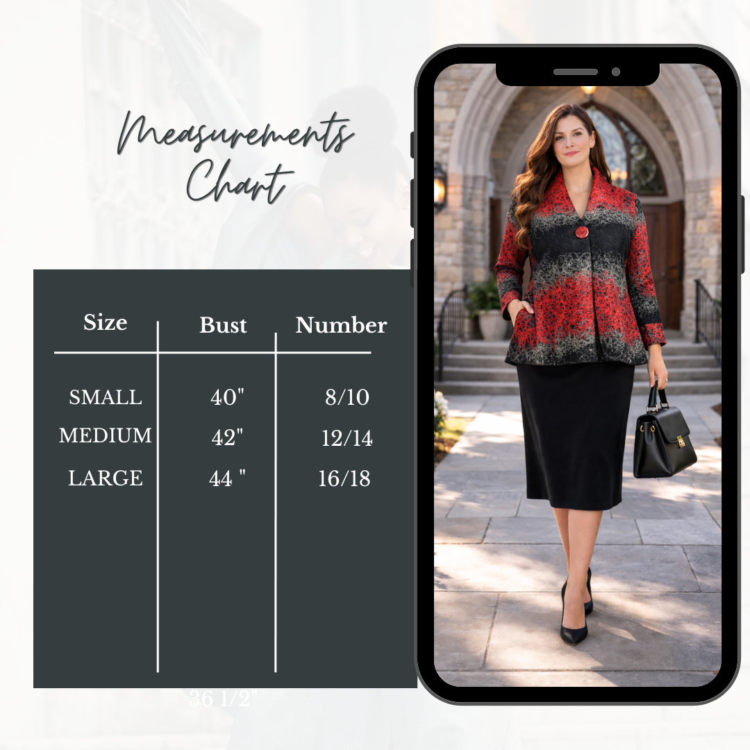 Pre-Order-New Red/Black/Gray Textured Jacket S-3X. Arriving in Stock: March 11