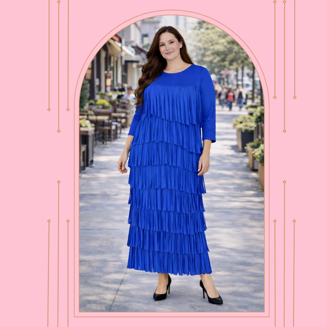 Pre-Order: NEW Royal Blue Carwash 2 Piece Set! M-3X  Arriving In Stock:  3/3