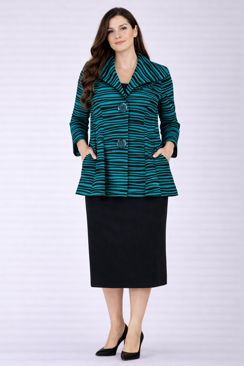 Pre-Order: New Teal/Black Jacket  Large & 1X-2X Arriving in Stock: March 11