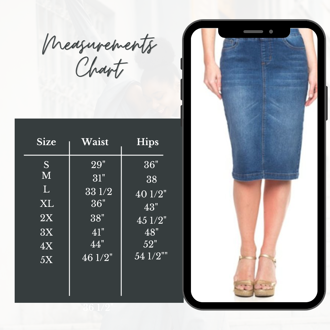 The "Juliet"  Vintage Wash ( #104) S-  5X (Elastic Waist). Arriving in Stock 6/18