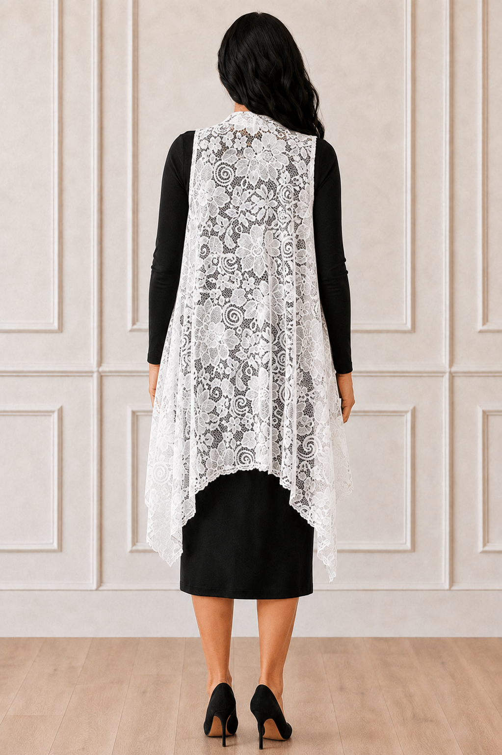 NEW! White Lace Vest!