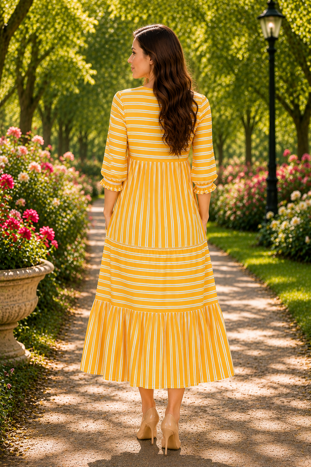 Daffodil "Yellow Stripe" Dress! Small- Final Sale! Cannot Be Returned!