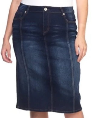 Dark Indigo Denim Skirt #105  XS, S and M FINAL SALE! Cannot BE Returned!