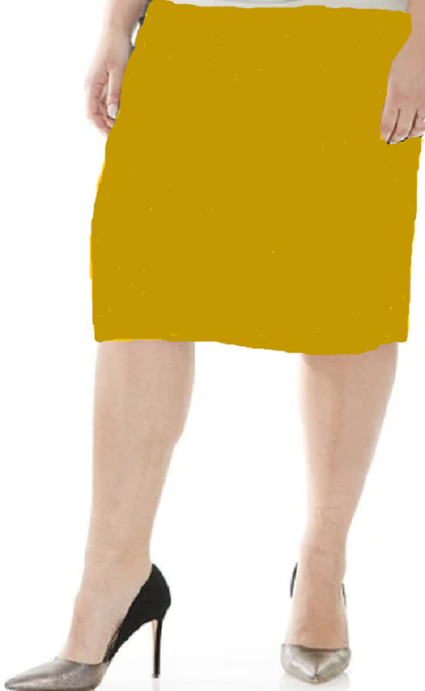 Mustard/Gold  28” Skirt 3X  FINAL SALE! Cannot BE Returned!