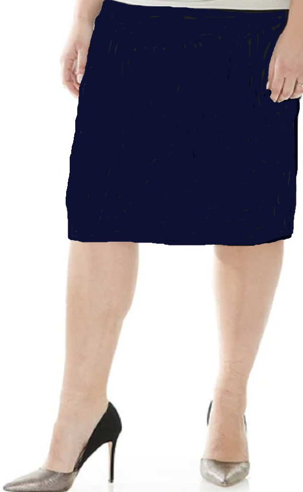 NEW!  Navy 28” Skirt: S-3X Arriving in Stock: 2/18