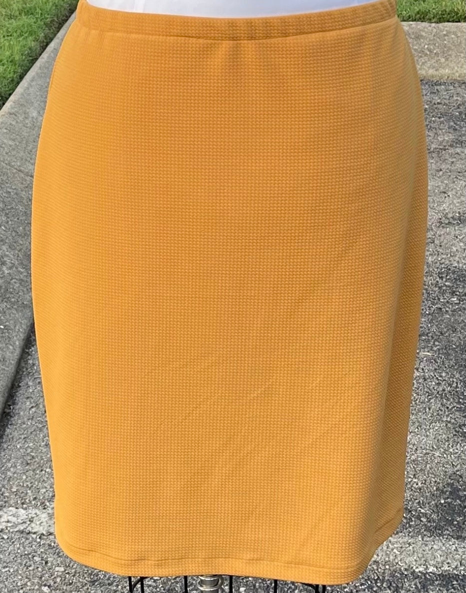 Mustard/Gold  28” Skirt 3X  FINAL SALE! Cannot BE Returned!